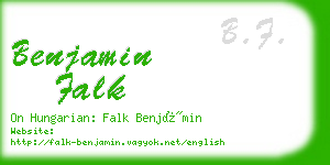 benjamin falk business card